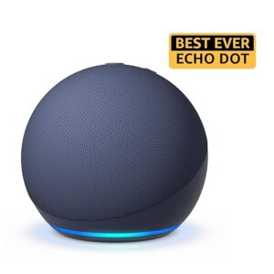 Amazon Echo Dot (5th Gen) | Smart speaker with Bigger sound, Motion Detection, Temperature Sensor, Alexa and Bluetooth|