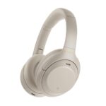 Sony WH-1000XM4 Industry Leading Wireless Noise Cancellation Bluetooth Over Ear Headphones with Mic for Phone Calls, 30 Hours Battery Life, Quick Charge, AUX, Touch Control and Voice Control BEIGE