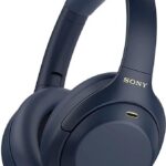 Sony WH-1000XM4 Industry Leading Wireless Noise Cancellation Bluetooth Over Ear Headphones with Mic for Phone Calls, 30 Hours Battery Life, Quick Charge, AUX, Touch Control and Voice Control Blue