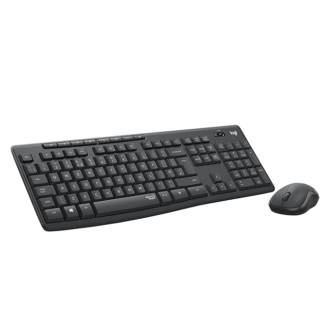 Logitech MK295 Silent Wireless Mouse & Keyboard Combo with SilentTouch Technology