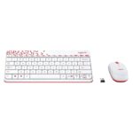 Logitech MK240 Nano Wireless USB Keyboard and Mouse Set, 12 Function Keys 2.4GHz Wireless, 1000DPI, Spill-Resistant Design, PC/Mac