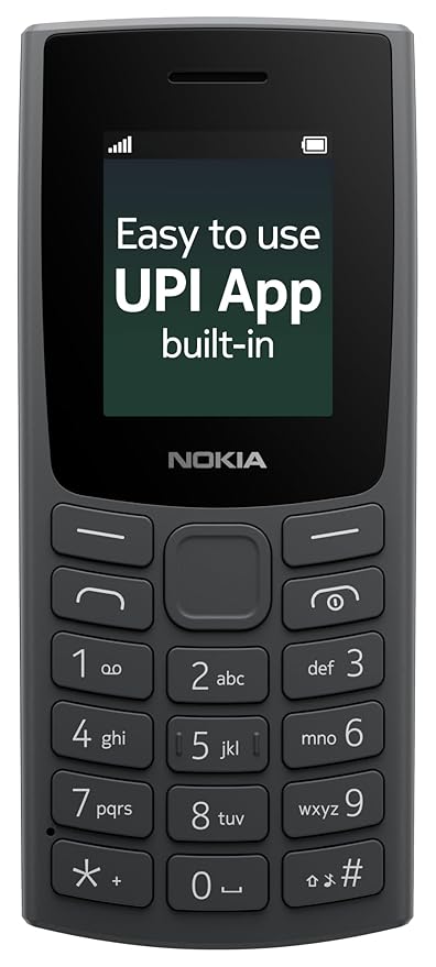 Nokia All-new 105 Single Sim Keypad Phone with Built-in UPI Payments, Long-Lasting Battery, Wireless FM Radio |