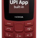 Nokia All-new 105 Single Sim Keypad Phone with Built-in UPI Payments, Long-Lasting Battery, Wireless FM Radio | RED