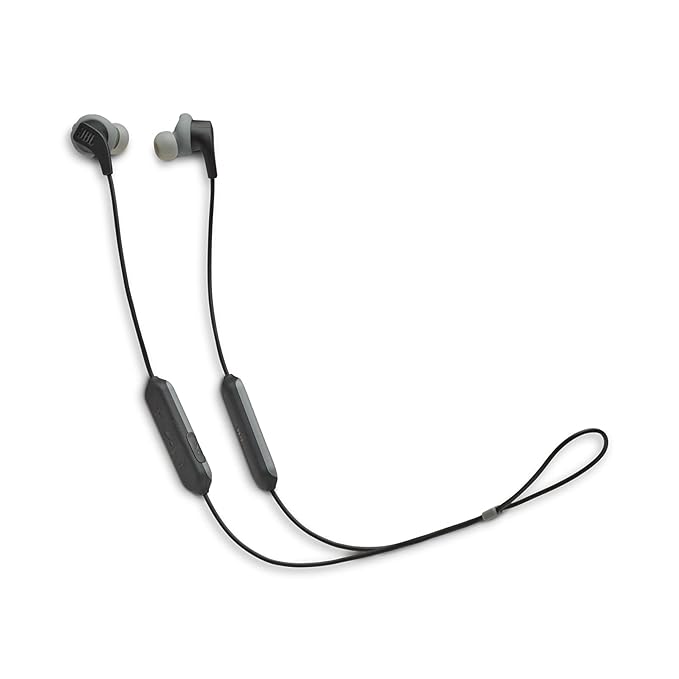 JBL Endurance RunBT, Sports in Ear Wireless Bluetooth Earphones with Mic, Sweatproof, Flexsoft eartips, Magnetic earbuds, Fliphook & TwistLock Technology, Voice Assistant Support (Black)