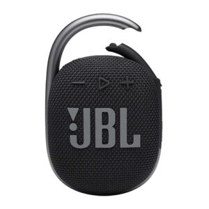 JBL Clip 4, Wireless Ultra Portable Bluetooth Speaker, JBL Pro Sound, Integrated Carabiner, Vibrant Colors with Rugged Fabric Design, Dust & Waterproof, Type C