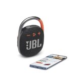 JBL Clip 4, Wireless Ultra Portable Bluetooth Speaker, JBL Pro Sound, Integrated Carabiner, Vibrant Colors with Rugged Fabric Design, Dust & Waterproof, Type C