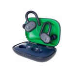 Skullcandy Push Active in-Ear Wireless Earbuds, 43 Hr Battery, Skull-iQ, Alexa Enabled, Microphone, Works with iPhone Android and Bluetooth Devices blue and green