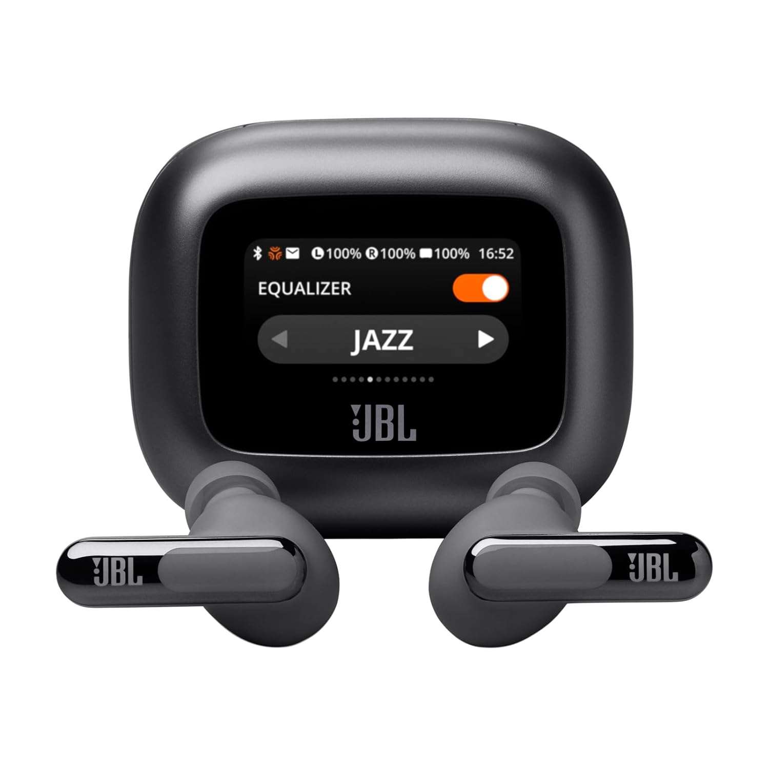 JBL New Launch Live Beam 3,Hi-Res Audio True ANC TWS,in Ear Smart Case with Touch Display,48H Playtime,Wireless Charging,6 Mic,Multipoint Connection,Ip55 Proof,Headphones App,Personi-Fi 3.0