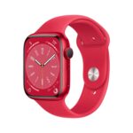 Apple Watch Series 8 [GPS 45 mm] Smart Watch w/Starlight Aluminium Case with Starlight Sport Band. Fitness Tracker, Blood Oxygen & ECG Apps, Always-On Retina Display, Water Resistant RED