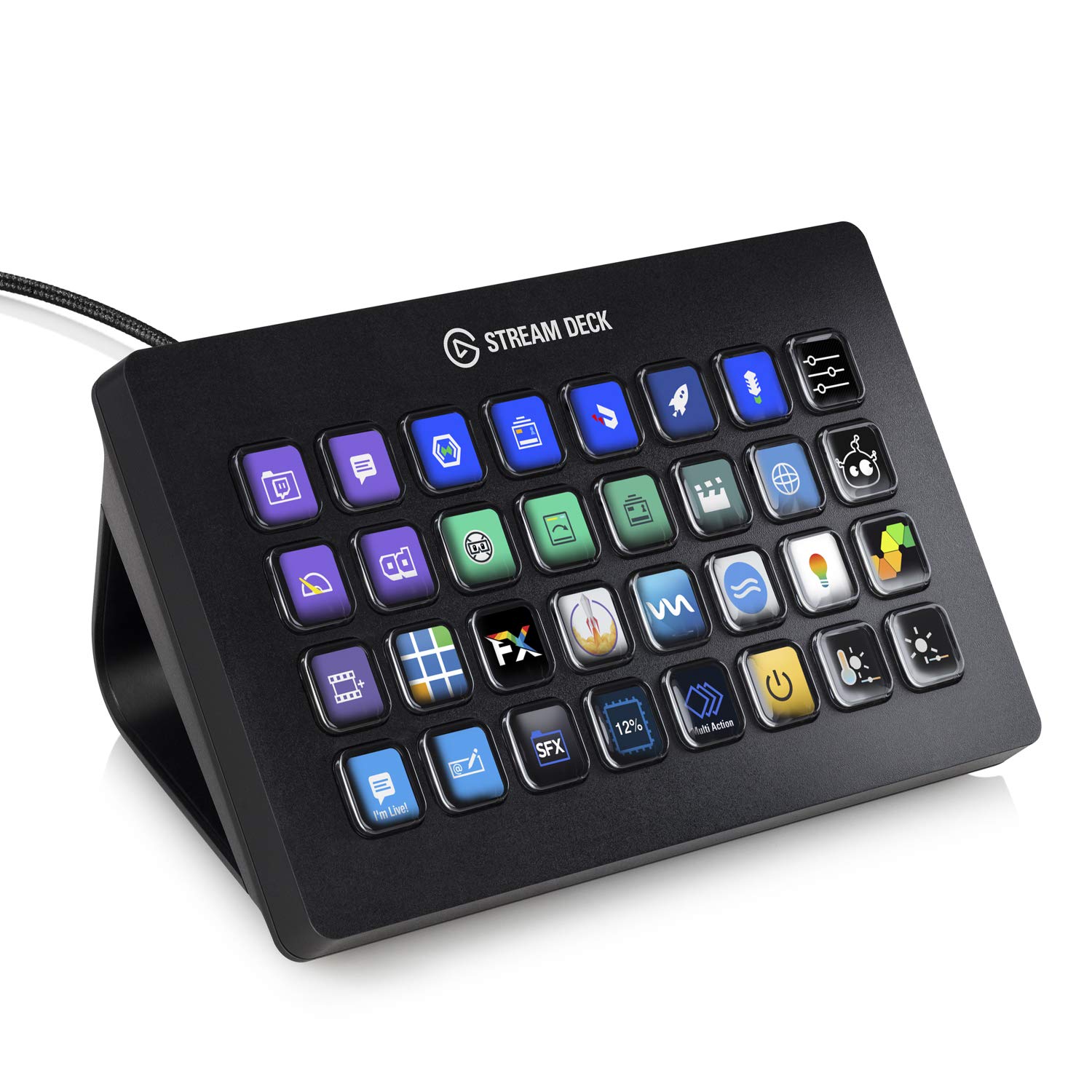 Elgato Stream Deck XL - Advanced Stream Control with 32 customizable LCD keys, for Windows 10 and macOS 10.13 or later