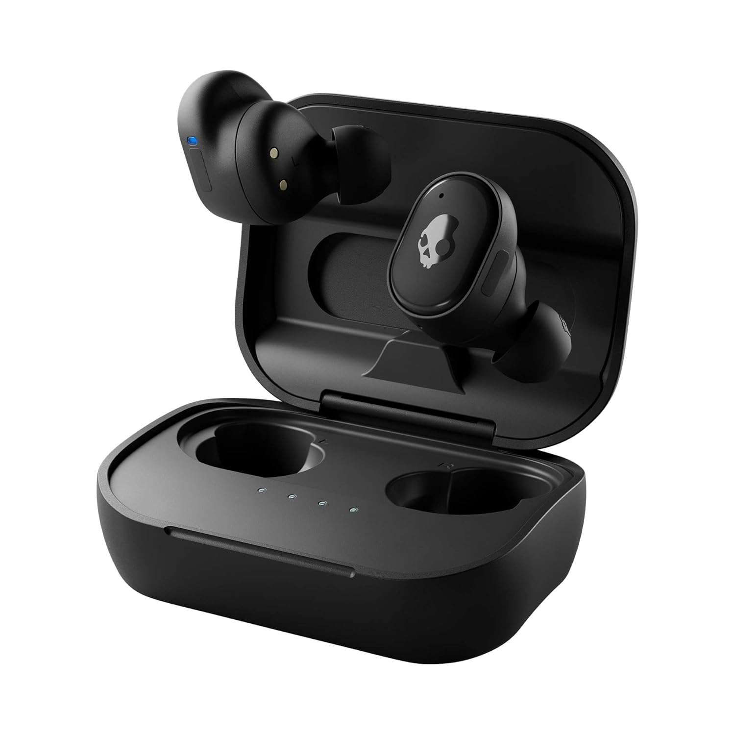 Skullcandy Grind in-Ear Wireless Earbuds, 40 Hr Battery, Skull-iQ, Alexa Enabled, Microphone, Works with iPhone Android and Bluetooth Devices BLACK